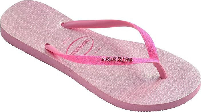 Havaianas Womens Slim Glitter Iridescent Pink Lemonade