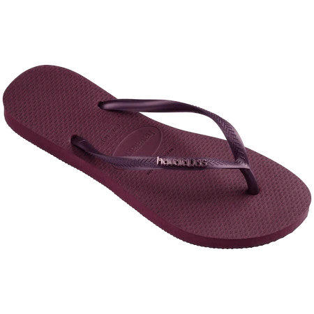 Havaianas Womens Slim Gloss Sandal Purple Soil