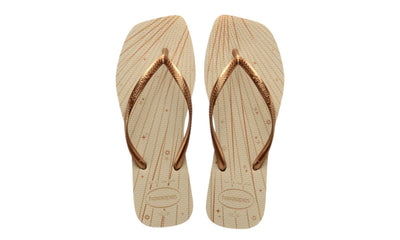 Havaianas Womens Slim Squared Fireworks Beige