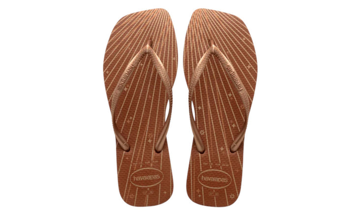 Havaianas Womens Slim Squared Fireworks Rust