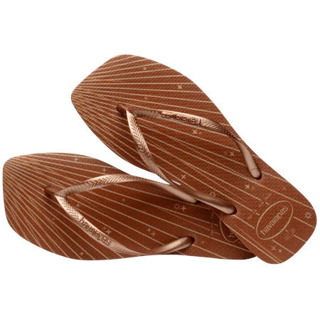 Havaianas Womens Slim Squared Fireworks Rust