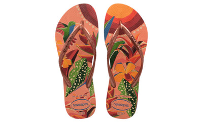 Havaianas Womens Slim Tropical Sandal Peach