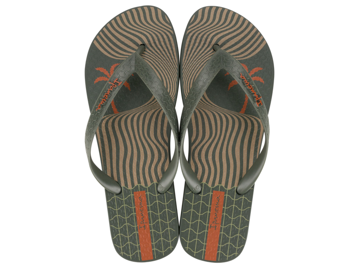 Ipanema Mens Summer V Ad Green Green Brown Tile