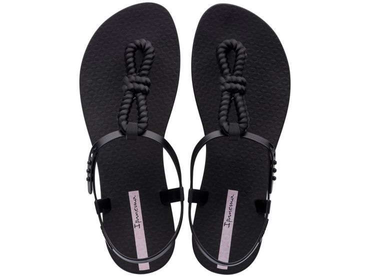 Ipanema Womens Class Infinity Sandal Black Black Lilac