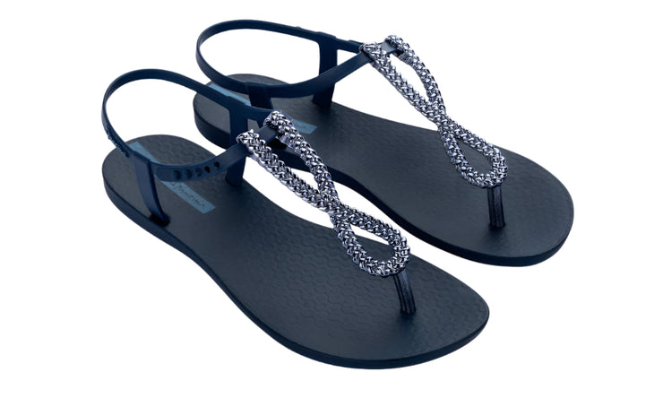 Ipanema Womens Class Twist Sandal Fem Blue Blue