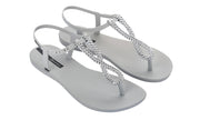 Ipanema Womens Class Twist Sandal Fem Grey Silver