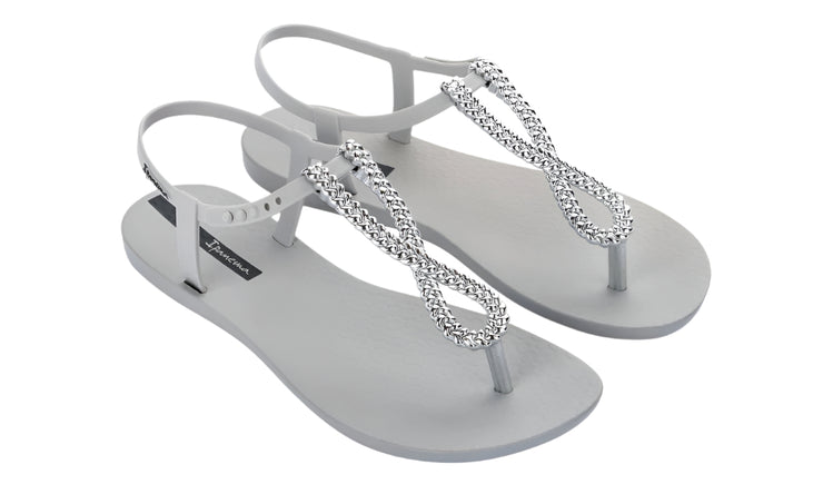 Ipanema Womens Class Twist Sandal Fem Grey Silver