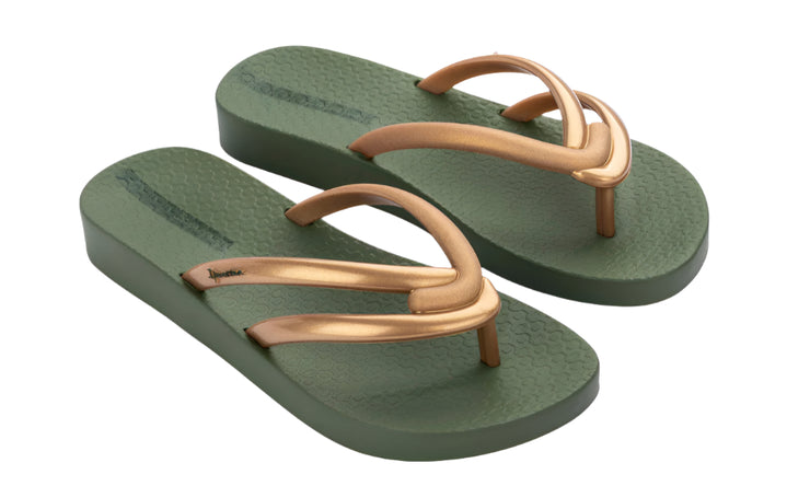 Ipanema Womens Comfy Green Gold