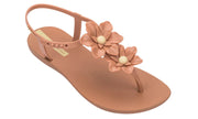 Ipanema Womens Duo Flowers Sandal Brown Yellow