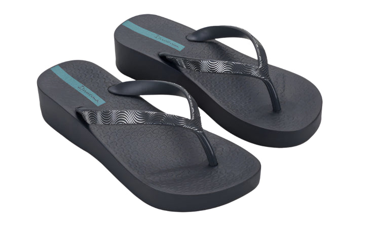 Ipanema Womens Mesh X Platform Grey Grey Green