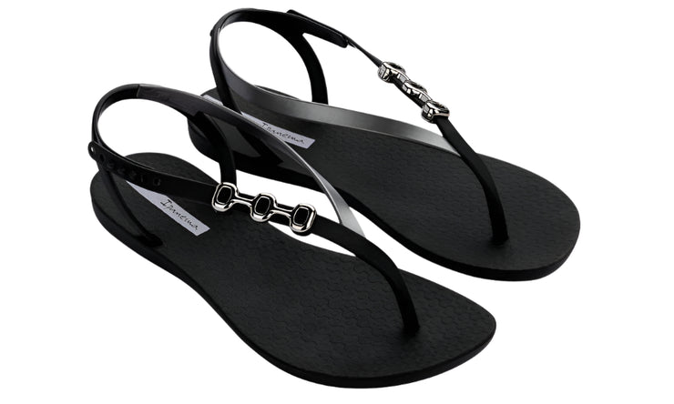 Ipanema Womens Sandal Rio Fem Black Silver