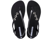 Ipanema Womens Sandal Rio Fem Black Silver