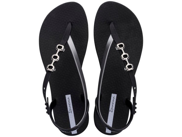 Ipanema Womens Sandal Rio Fem Black Silver