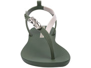 Ipanema Womens Salty II Sandal Green Beige Silver