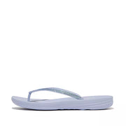 FitFlop Womens Iqushion Ombre Sparkle Flip Flops Skywash Blue