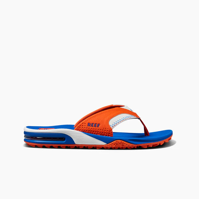 Reef Mens Fanning Pregame Orange Blue Island Comfort Footwear Fashion
