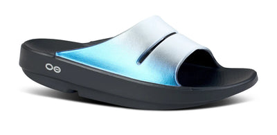 OOFOS Womens OOahh Luxe Slide Frost