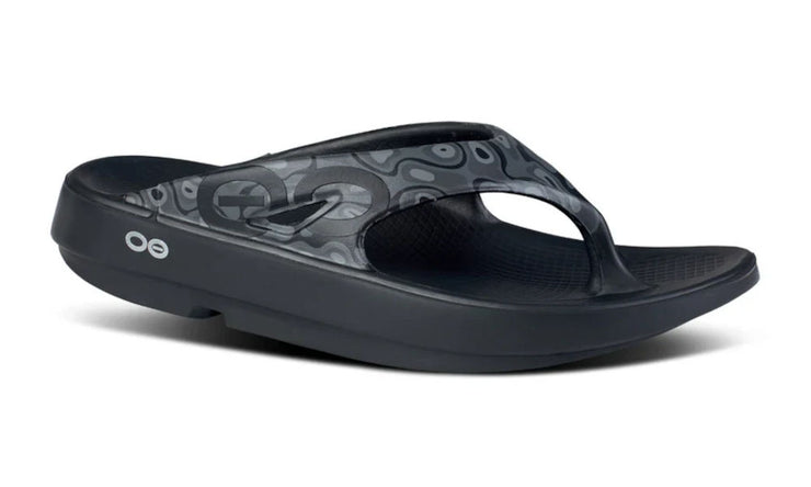 OOFOS Mens OOriginal Sport Sandal Black Water Camo