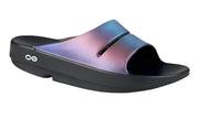 OOFOS Womens OOahh Luxe Midnight Spectre