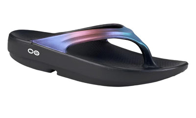 OOFOS Womens Oolala Luxe Midnight Spectre