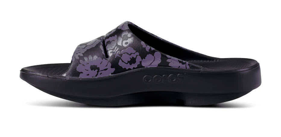 OOFOS Womens OOahh Limited Slide Midnight Tropics – Island