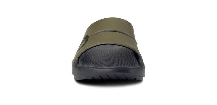 OOFOS Mens Ooahh Sport Slide Sandal Tactical Green