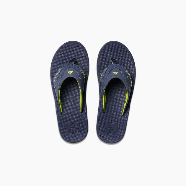 REEF - Little & kids Fanning black silver jongens slipper | Sportief Tilburg REEF - Little & kids Fanning black silver jongens slipper | Sportief Tilburg