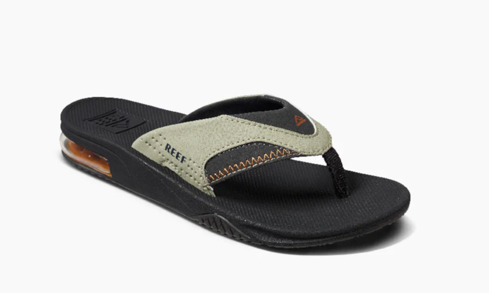 Reef Kids Fanning Olive Sudan Island Comfort Footwear Fashion