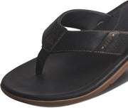 Reef Mens Leather Santa Ana Black