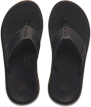 Reef Mens Leather Santa Ana Black