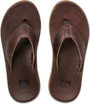 Reef Mens Leather Santa Ana Dark Brown