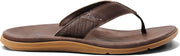 Reef Mens Leather Santa Ana Dark Brown