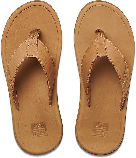 Reef Mens Leather Santa Ana Tan