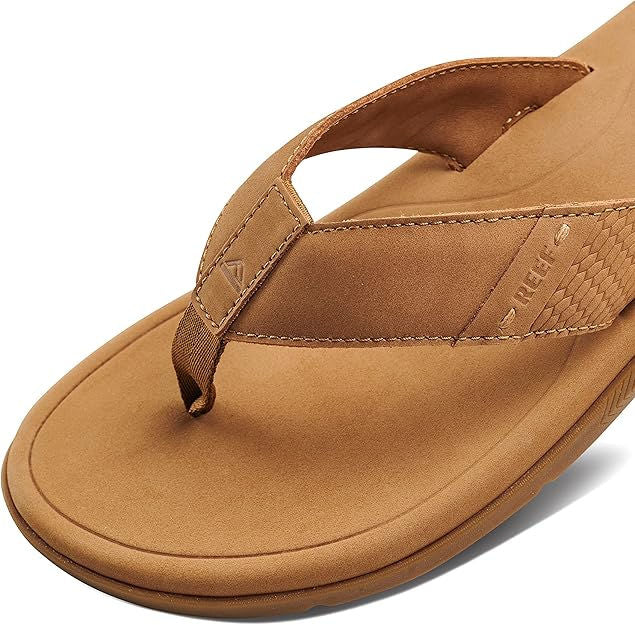 Reef Mens Leather Santa Ana Tan