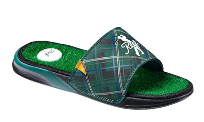 Reef Mens Mulligan Slide Green Tartan