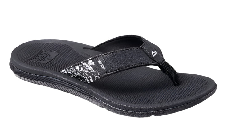 Reef Womens Santa Ana Black White