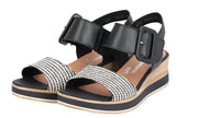 Remonte Womens D6453-01 Jerilyn 53 Black Cream Black