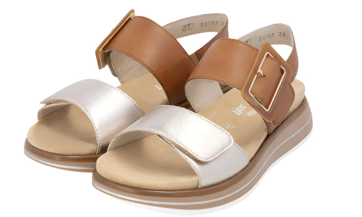 Remonte Womens Jocelyn 53 Brown Combination Lightbrass Noccia