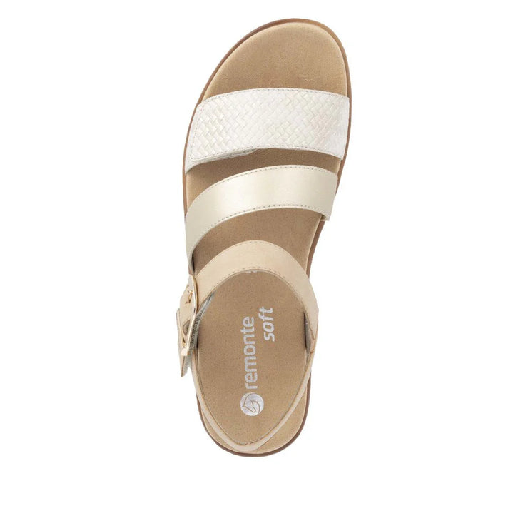 Remonte Womens Jocelyn 55 Metallic Muschel Light Gold Tan