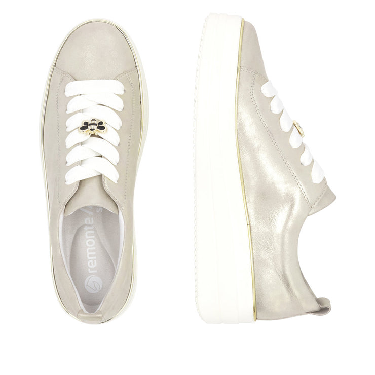 Remonte Womens Julika 03 Muschel Gold Leather