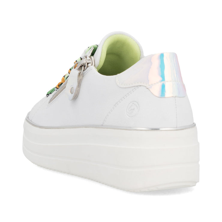 Remonte Womens Julika 06 Weiss Silber Multi Leather White Combo