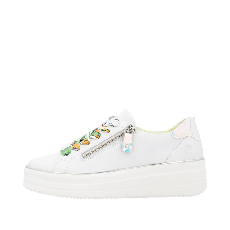 Remonte Womens Julika 06 Weiss Silber Multi Leather White Combo