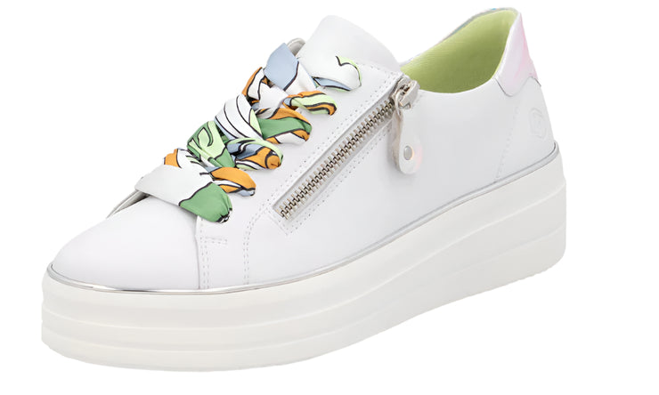 Remonte Womens Julika 06 Weiss Silber Multi Leather White Combo