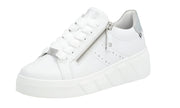 Rieker Womens W0505-80 Carla 05 Evolution Sneakers White Perlmutt