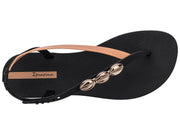 Ipanema Womens Salty Sandal Black Beige Bronze