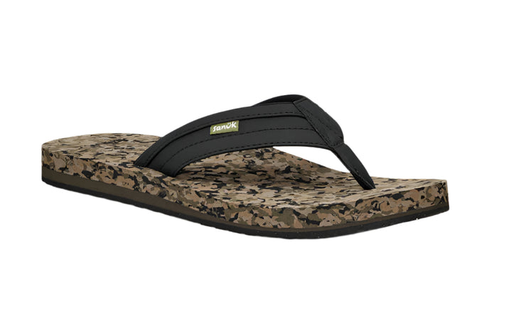 Sanuk Mens Ziggy Black Multi