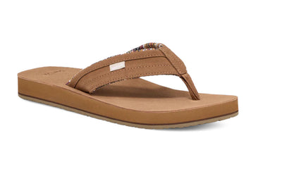 Sanuk Mens Ziggy Suede Dark Tan