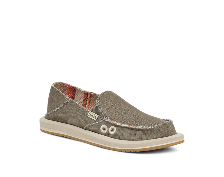 Sanuk Womens Donna Hemp Smokey Olive