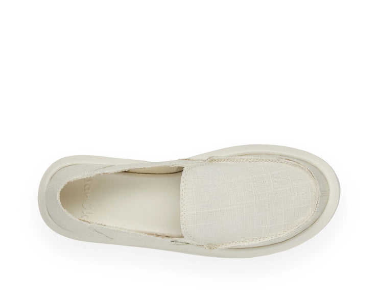 Sanuk Womens Donna Hemp White