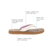 Sanuk Womens Yoga Mat II Metallic Champagne